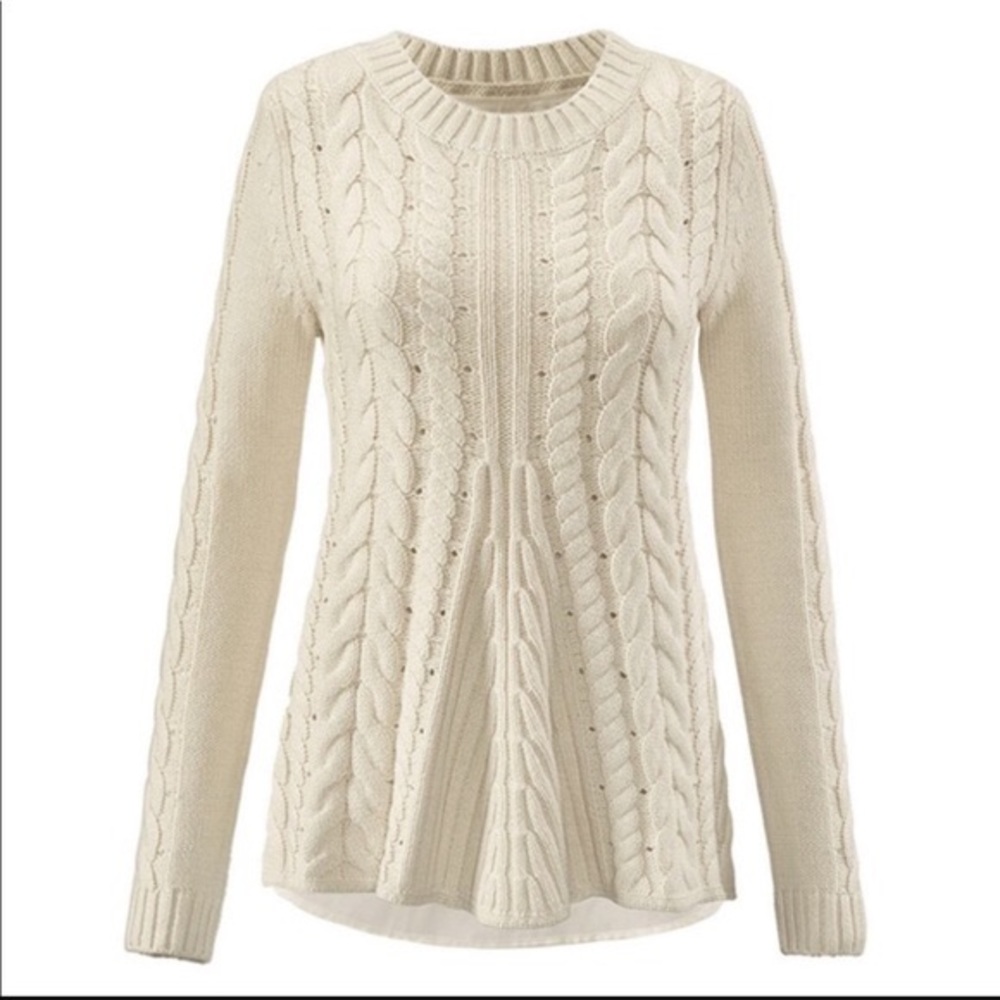 CAbi lace up sweater style:3157 size M